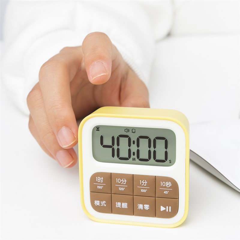 计时器学生自律神器2024年新款定时器闹钟两用厨房提醒器磁吸