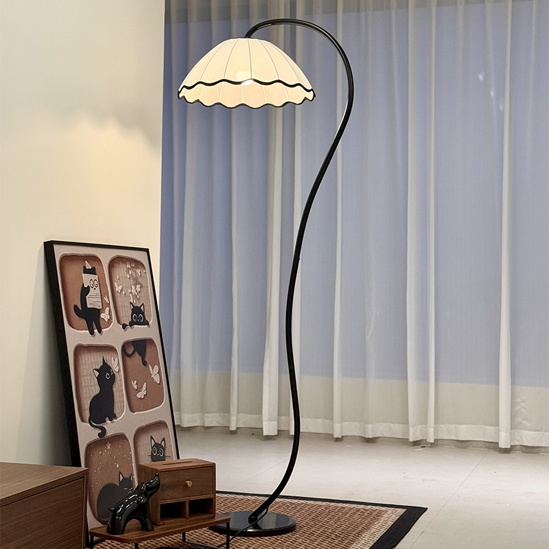 法式复古风钓鱼灯落地灯客厅