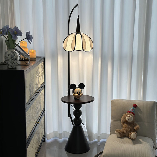 复古风落地灯法式置物台灯