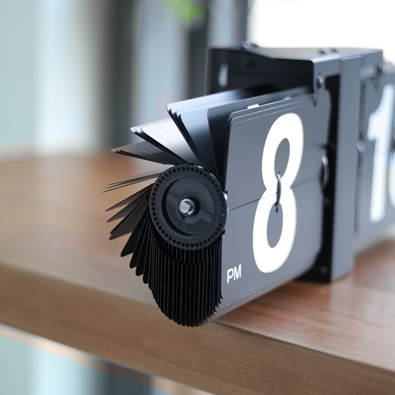 【桌派】机械复古自动翻页钟大号欧式钟表客厅创意座钟挂钟时钟