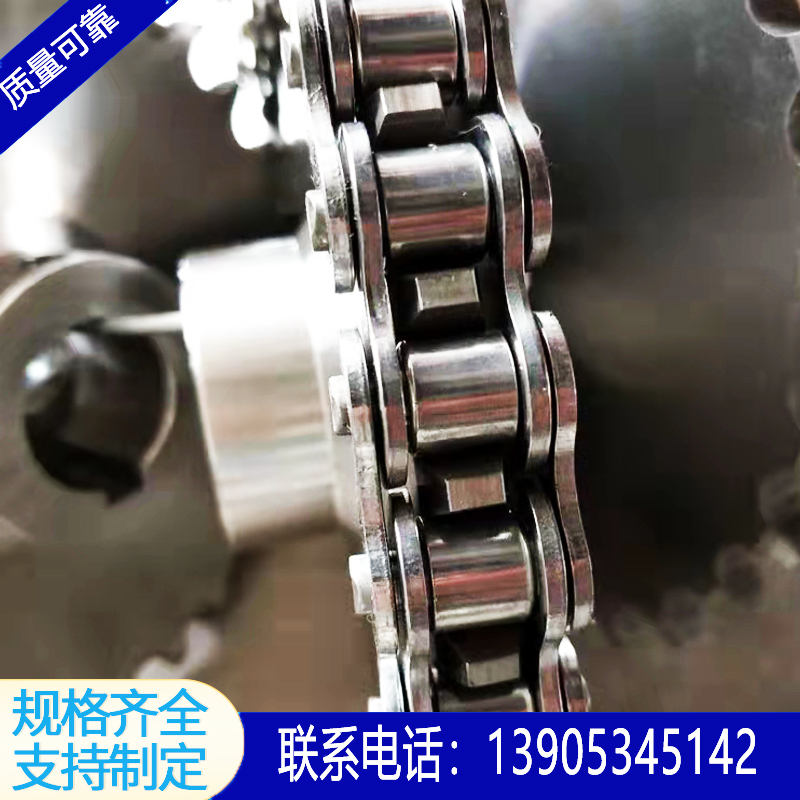 定制大滚珠大节距c216滚子链条带耳输送传动链条不锈钢刮板链条