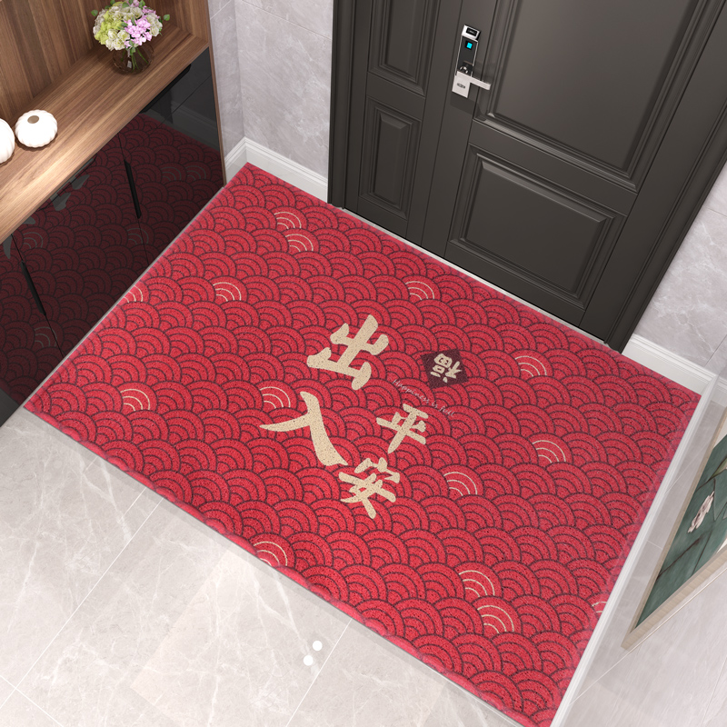 大门地垫进门家用入户门垫红色门口门外出入平安进户门地毯