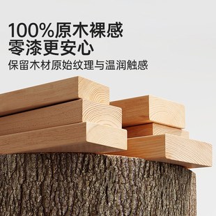 实木书架学生家用落地置物架卧室床头多层一体靠墙简易收纳柜书柜