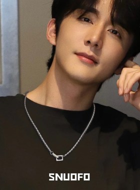 设计感项链男款高级感轻奢小众钛钢装饰锁骨链男日常百搭简约配饰