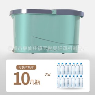 加厚带轮双驱动免手洗拖把旋转拖把桶墩布桶拖布家用拖地桶拖布桶