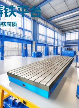 厂家铸铁平台T型槽焊接平板方块刮研装配工作台试验检测加工