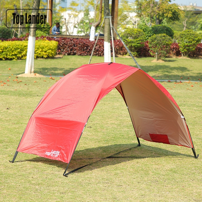 沙滩遮阳防晒无底沙n滩帐篷速开简易户外便携式涂银双人折叠天幕