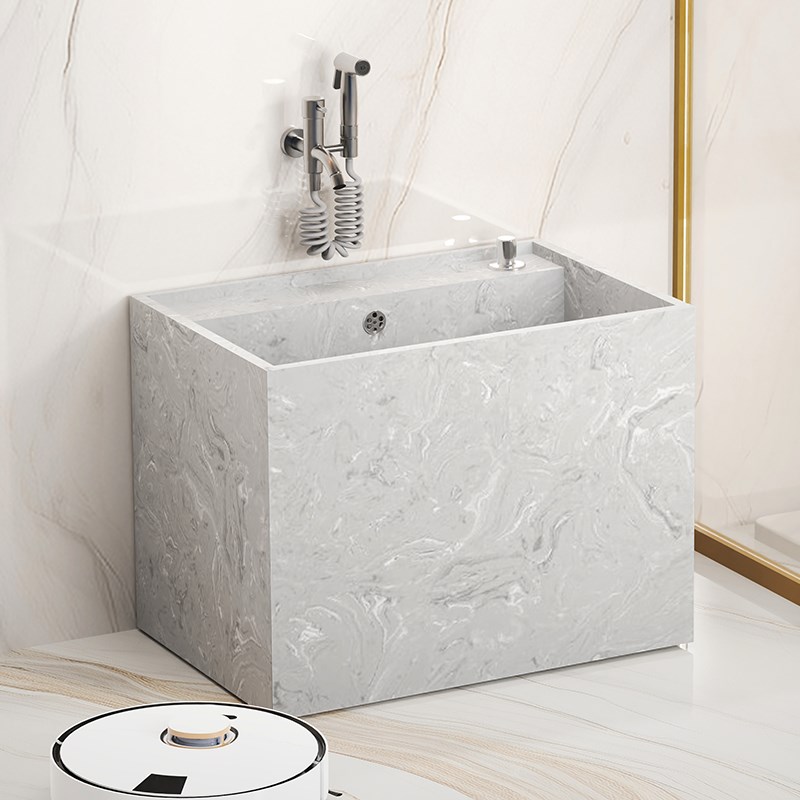 可定制大理石洗拖把池家用阳台拖布槽池卫生间户外大X号墩布池小