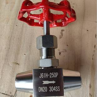 高压高温针型阀 J61H 250P焊接式 针型截止阀304 316材质对焊式