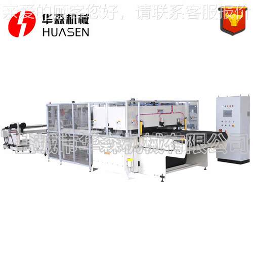 厂家供应送带式精密四柱输裁断汽车脚垫地隔裁音棉华森HSC/切机毯