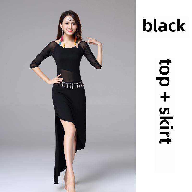 肚皮舞2024新套装练习服女初学者表演东方舞服装性感大码