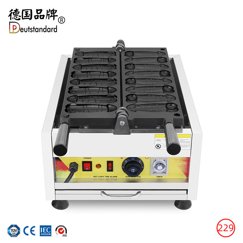 华夫饼机8根台湾大雕烧电热温控机械电饼铛机台湾小吃台湾大雕烧