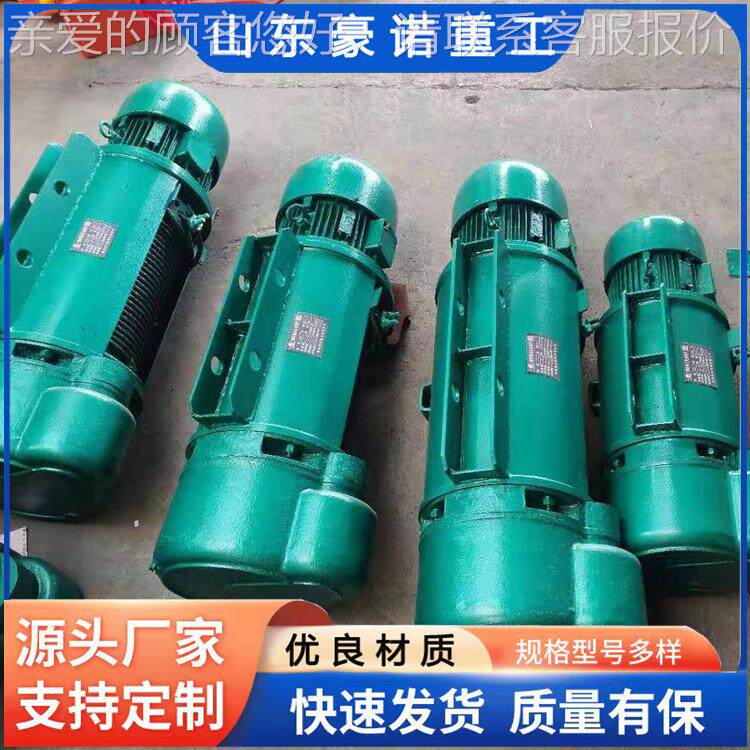 钢绳电动葫芦加工定制1 吨2吨5吨CD型单速双BT4/1T-6速丝起芦重葫