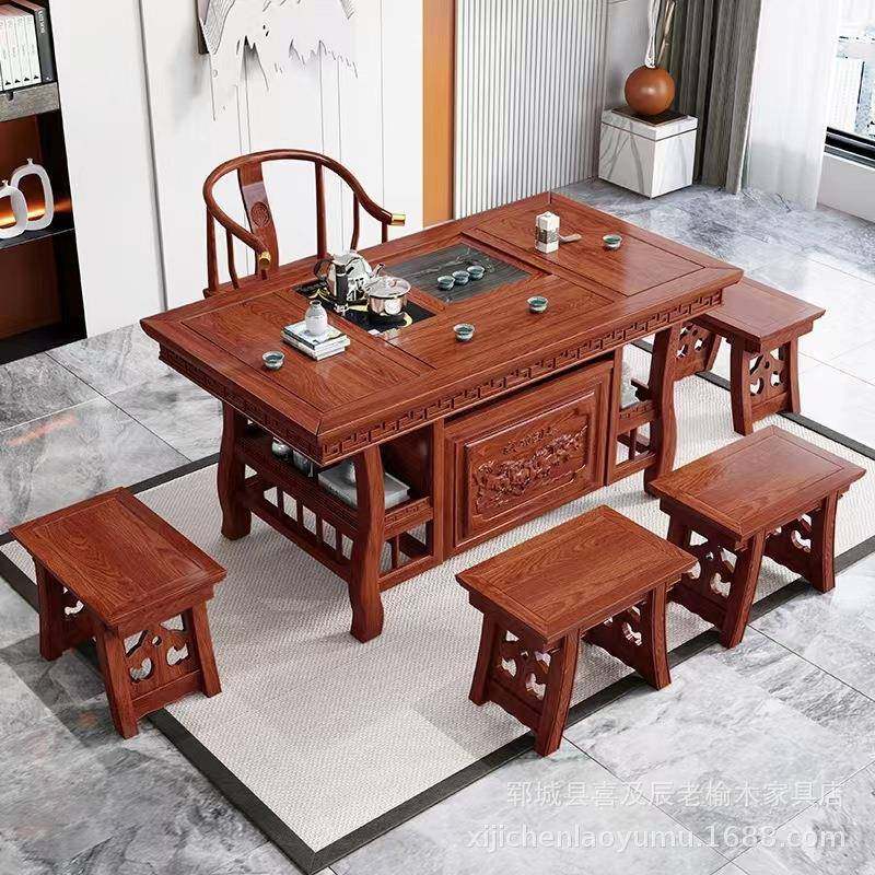 实木办公室茶几套装中式茶桌椅组合一整套功夫茶台茶桌椅组合,商业/办公家具,茶台/茶桌,淘宝优惠券,粉丝福利购,淘宝优惠卷