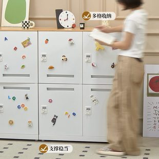 四门文件密码 慵懒空间北欧办公室收纳柜家用储物餐边柜日式 投递柜