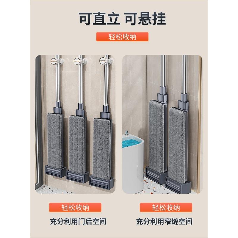 2024家用免手洗新款平板吸水拖把一拖净懒人墩布地拖地神器珑放