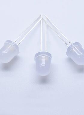 F8m状散光红色m蓝色HHI黄翠绿色暖白色长脚高亮发二光雾极管led灯