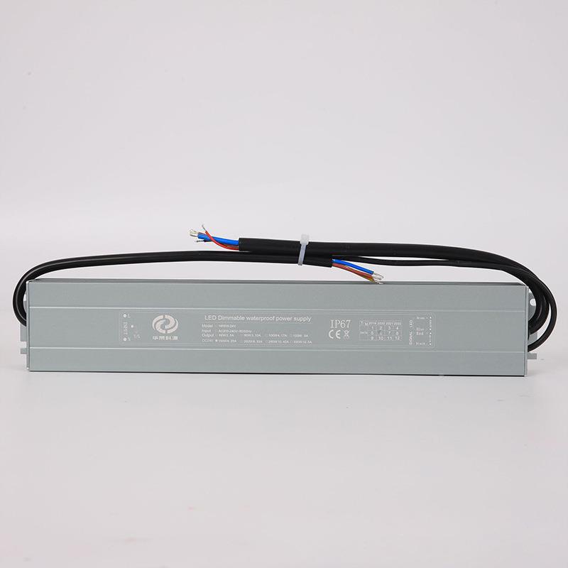 DALI户外W防雨防水调光电源2电4反V150恒压KNM灯条灯带慢射调光源