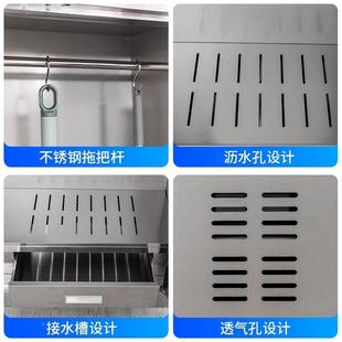 2洁柜柜卫生拖把家用台储物柜学校工厂扫 不锈帚钢清洁柜保zhy00