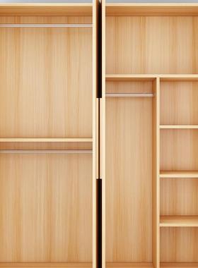 衣柜家用卧室出小租房ETR用简组装经济型实木儿童易型收纳柜子户