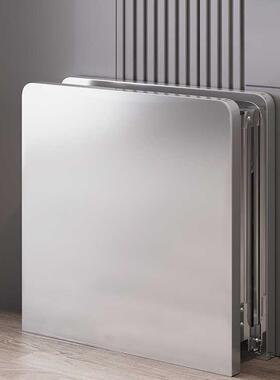 圆角加厚锈钢叠桌子长方形工作台便携家用餐折F5M8ST8S桌操作不烧