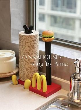 麦当厨劳卷架吸油纸立式卷纸马里奥纸抽纸保鲜膜挂架89162桌面摆