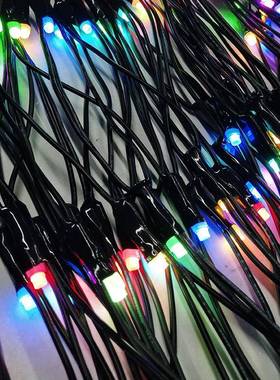 室内室外ld装饰灯灯串彩色高亮XLP户外e草装坪节日氛围饰灯串