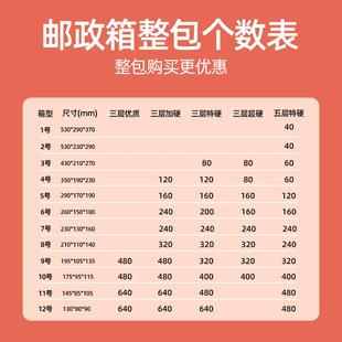 箱子打包发货邮政纸盒加硬电商物流工厂定 整包纸箱快递包装