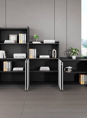 文件柜办矮柜柜储物柜木EYG质断办公室隔柜资料柜档案地柜带锁公