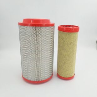 适用于解放轻卡J6F大王驾到虎VH麟VK2032PU双芯空气滤芯滤清器