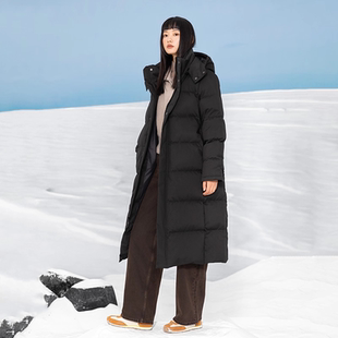 零北超长超厚冬季长款羽绒服女2025新款过膝加厚小个子极寒外套