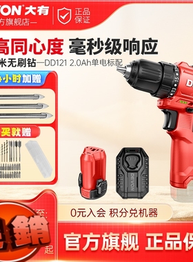 大有手电钻十大品牌DD121无刷手枪钻锂电充电工具小口袋钻电动手