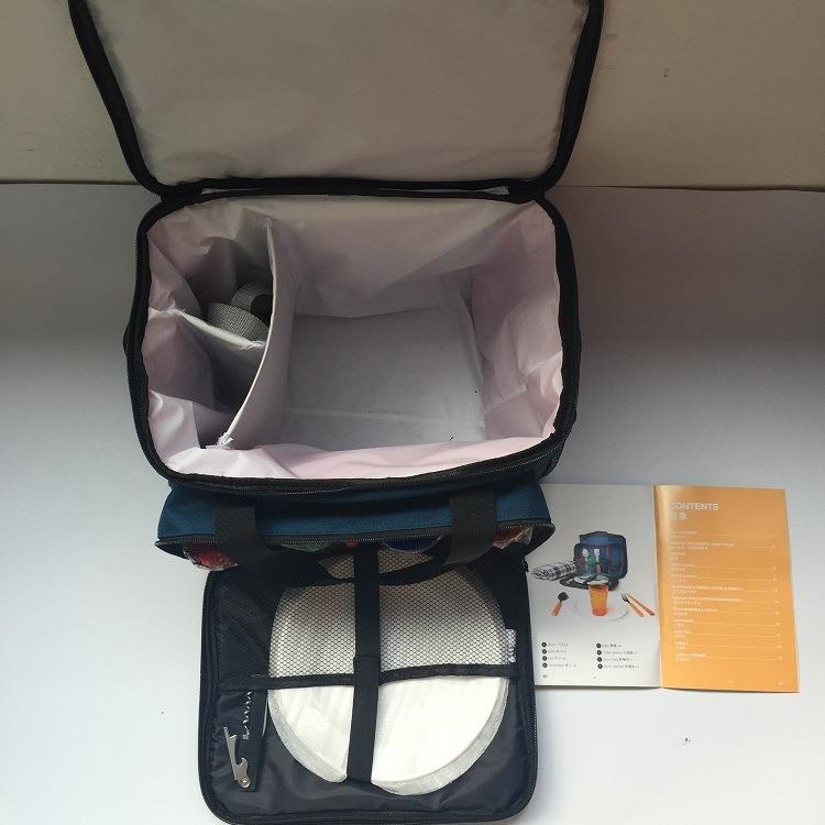 外HZ-FG150野餐包户套g装野餐户外保温双肩带餐具loo野餐包二人