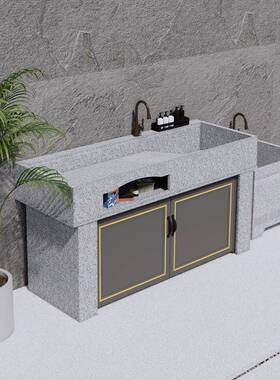 I1花岗槽岩洗衣池户外洗手外池室内台农村庭阳院水台盆KJN一体操