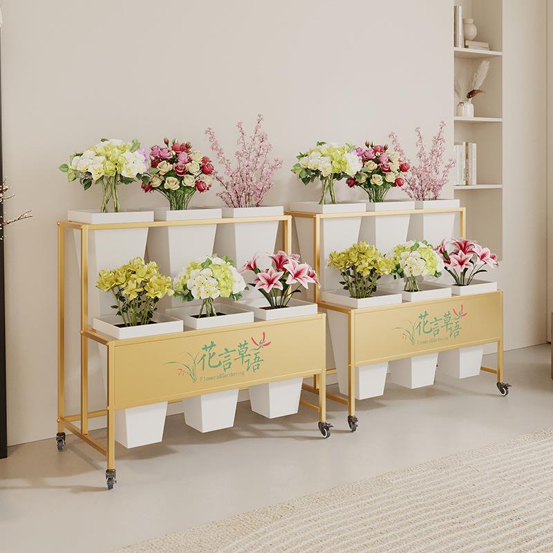 醒花桶货花店专花架铁层艺多用花筒架摆摊卖架鲜花婚庆FIG展示架