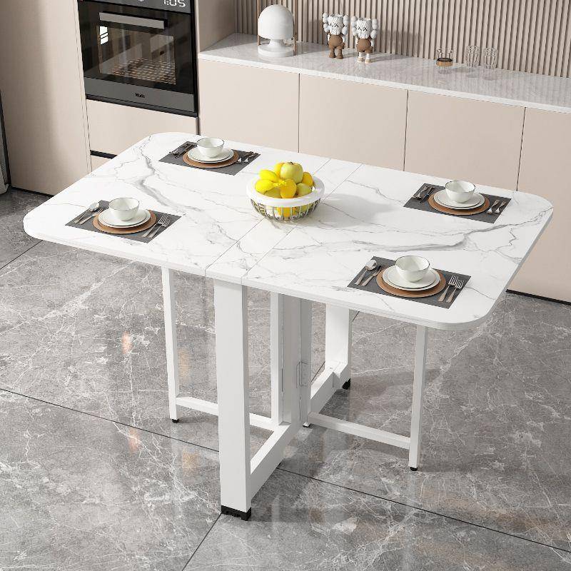 超薄折叠餐桌折桌长方形书桌小户型免折叠ZG-71415安桌多功能简叠