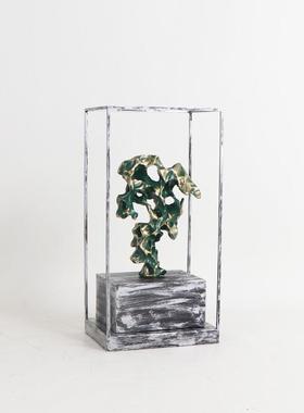 现代新中MC-TY-71式样板厅房玄关太湖石软装摆件客视玄关橱电窗家