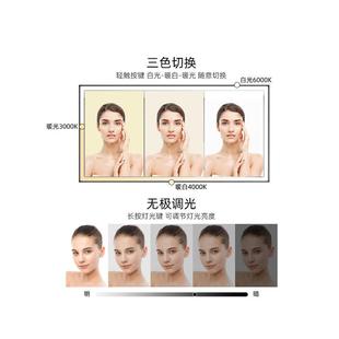 洗手间竖款 智能镜子带灯简约现代挂墙式 带边框防雾led高端浴室镜