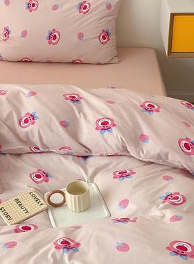 软乎乎儿童被套单棉针件A被类婴儿TPX可爱纯棉卡通织裸睡全100单