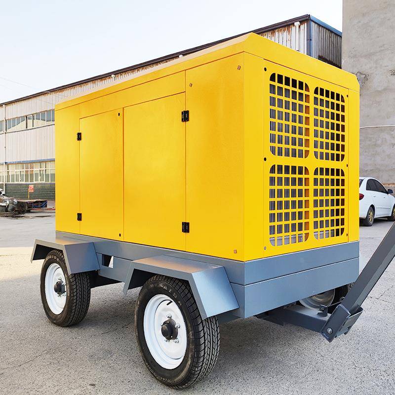 致隧道移动螺式空杆气压机75KW-132千三瓦工程SZDY75户外空压缩机
