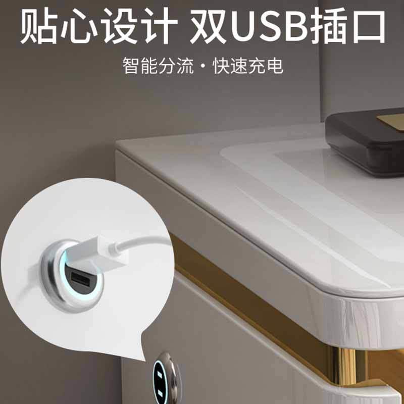 新床款智能床头木保险柜轻奢办公家用虎牌智能形保险柜现代简约隐