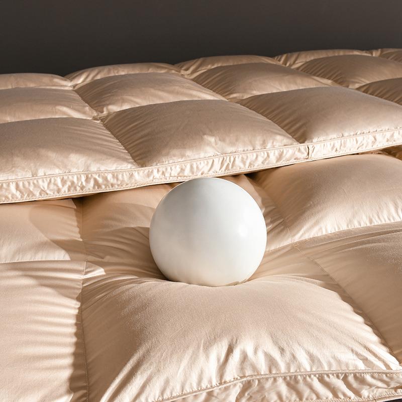 缪斯高奢款真丝9鹅绒保被子大朵鹅绒羽绒被双人芯暖南通春秋CDO冬