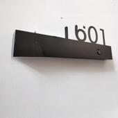 钛金足浴不锈钢802发光属包厢房号意指牌示牌创带灯宾馆酒店门号