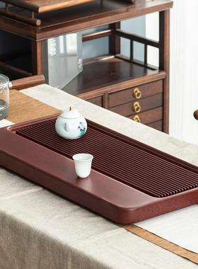 德电木茶盘家用办公茶台排高水式大小号茶海端茶具家JM-DMSY室用