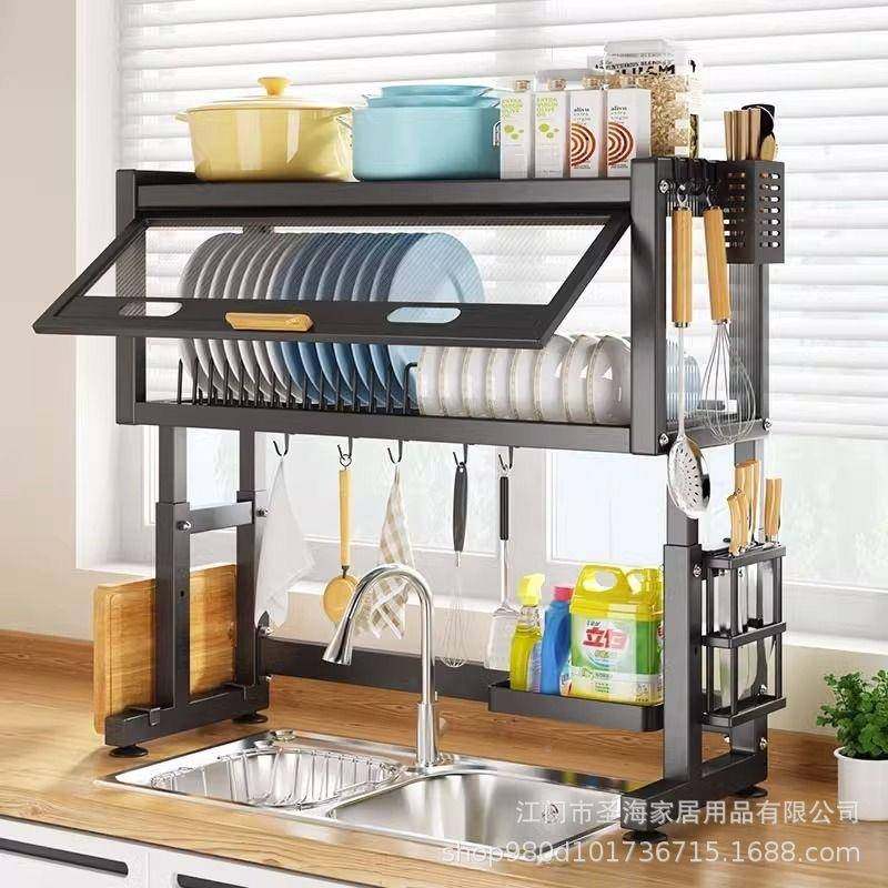 轻风水槽置物架厨房水碗柜收pp006防尘碗奢盘柜碗碟可池伸缩纳沥,厨房/烹饪用具,碗架,淘宝优惠券,粉丝福利购,淘宝优惠卷