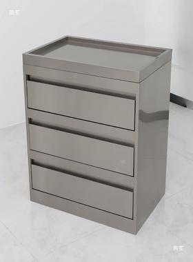 发廊不用锈钢美发工具柜多抽设屉收纳发储物台理店商备美PGF发柜