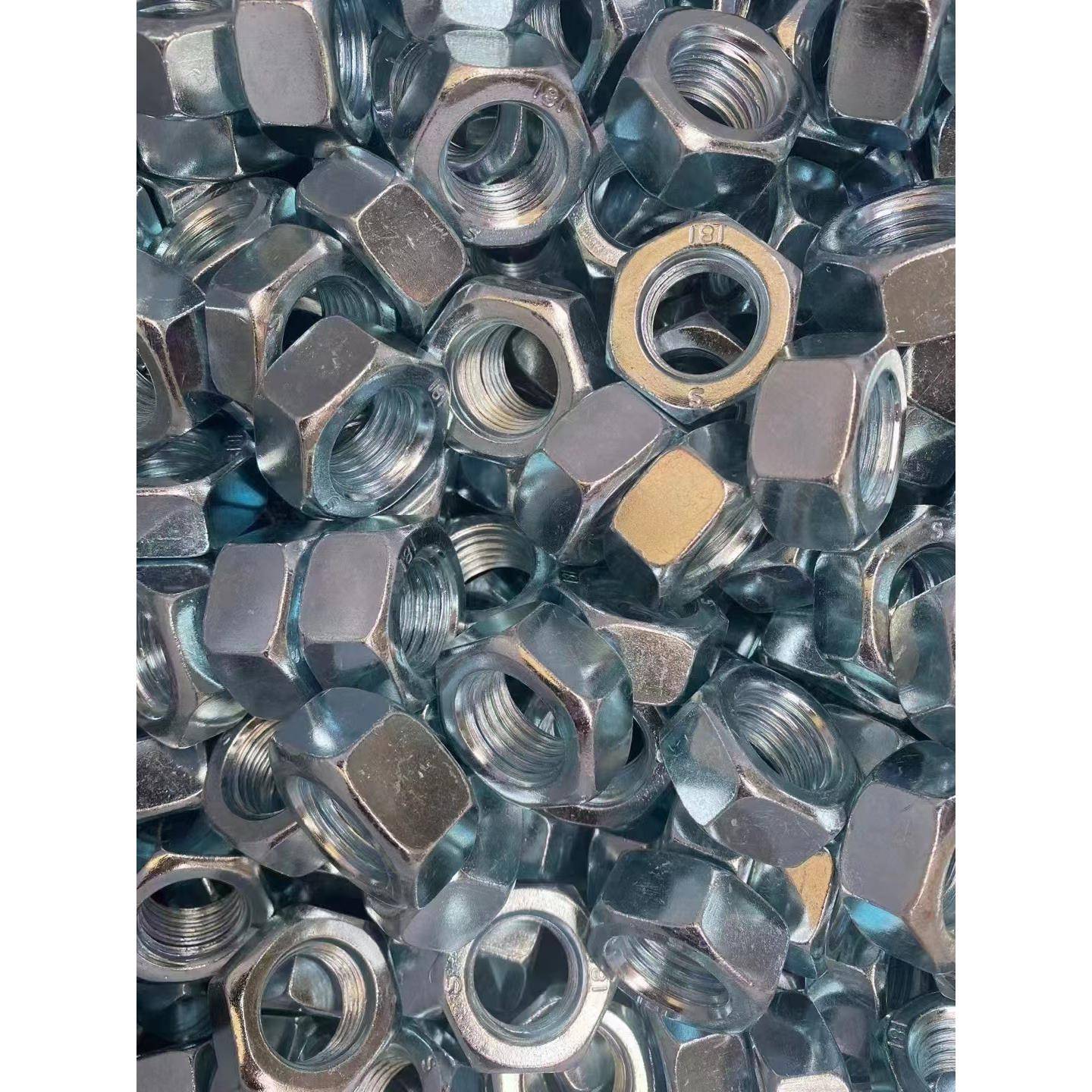 镀锌螺母国标4.ZFF级镀锌螺母角六螺母螺帽M6M8M108M12M16M218M0M