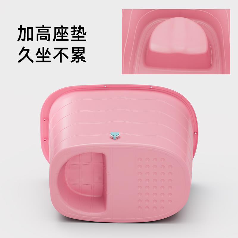 加厚大人泡澡桶成人沐浴桶塑料浴缸家用小户型洗澡桶全身浴盆可坐