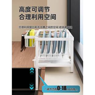 碗碟水架窄厨房台小碗筷窗沥水放架洗EOD碗槽水池置物架沥水槽晾