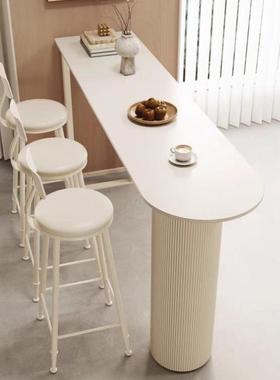 轻隔奢岩板吧台用客厨房断小厅吧台阳台家靠墙LN/THDB-垭口高脚桌